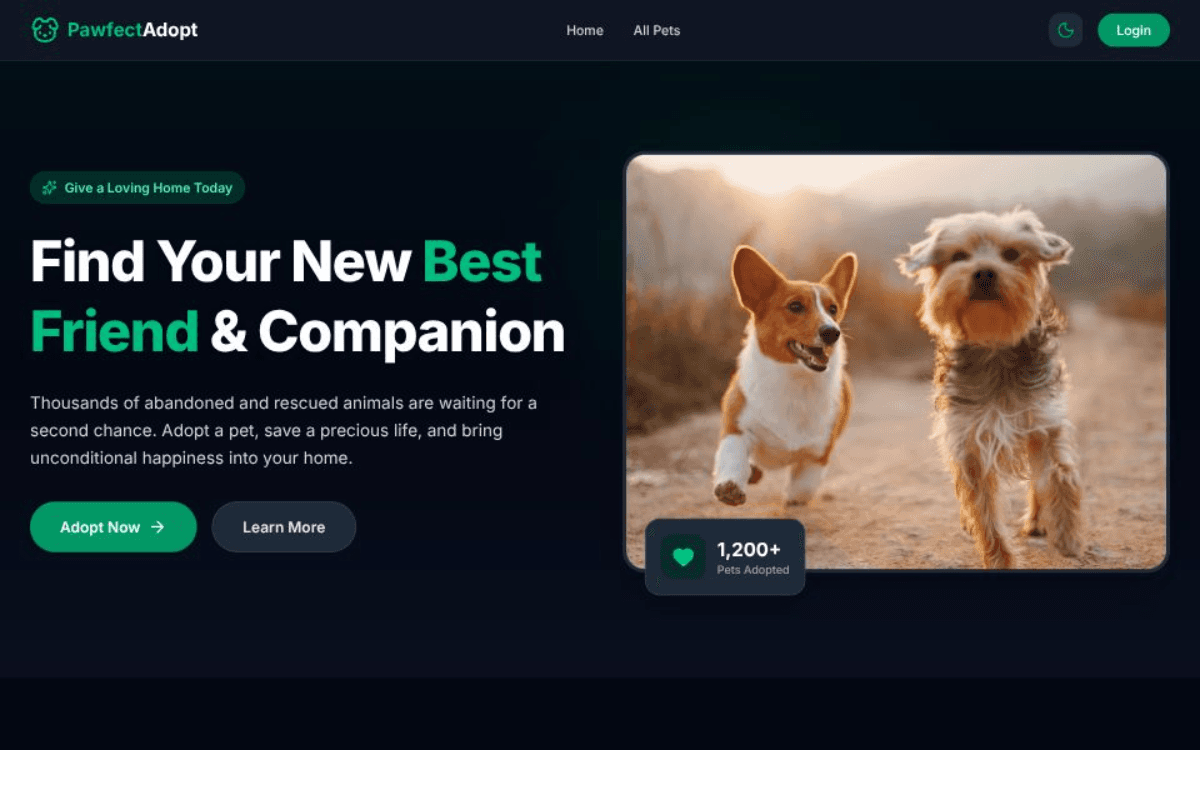 Pawfect Adopt — Pet Adoption System